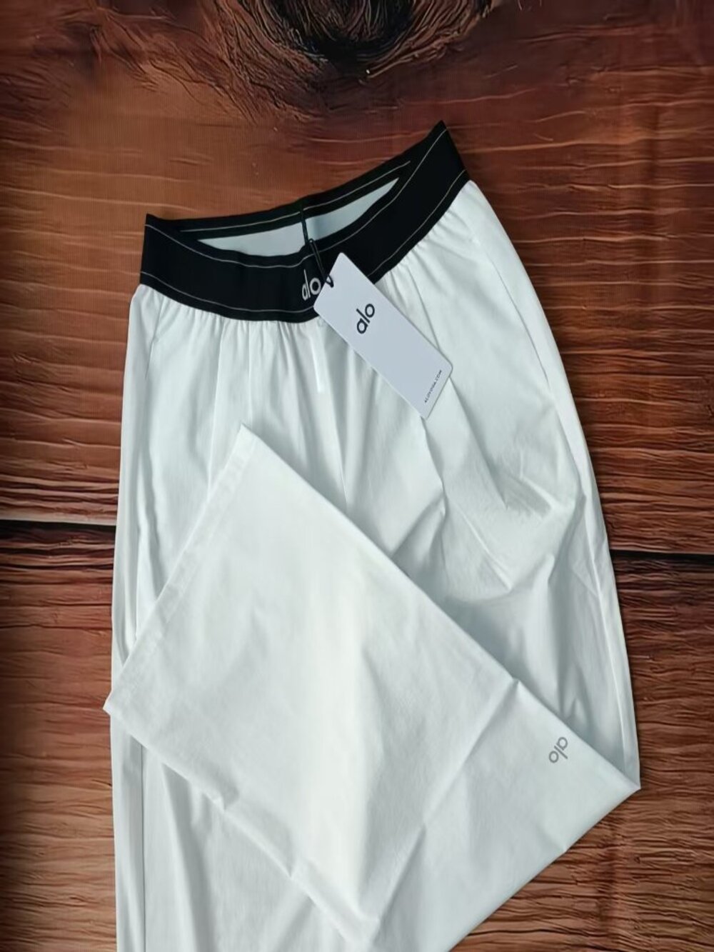✦Alo Yoga Suit Up Trouser White Regular Size ✦Loose Fit Pants - Picture 5 of 10
